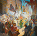 La Procession du Mahmal à travers les rues du Caire - Ludwig Deutsch — visning af kunstværket