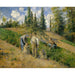 Reproduktion af maleriet La Récolte, Pontoise - Camille Pissarro