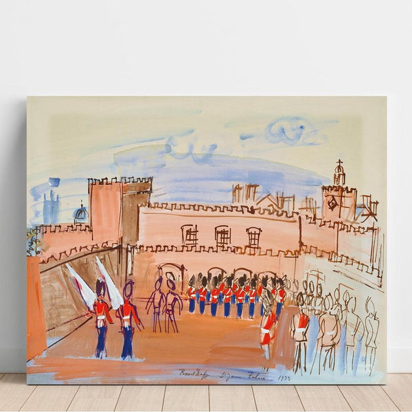 Reproduktion af maleriet La Relève de la Garde (1933) - Raoul Dufy