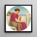 La Réponse - John William Godward — indrammet kunstværk på væggen