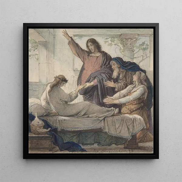 La Résurrection de la Fille de Jaïrus - Eduard Julius Friedrich Bendemann