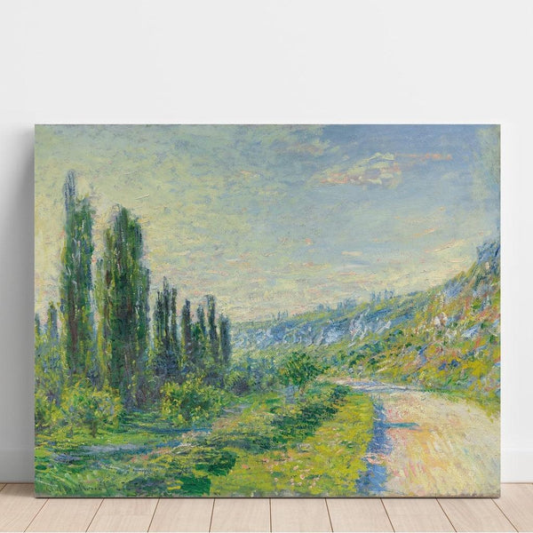 Reproduktion af maleriet La Route De Vétheuil - Claude Monet