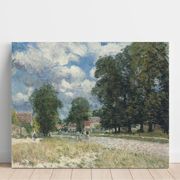Reproduktion af maleriet La Route de Marly-le-Roi - Alfred Sisley