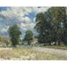 Reproduktion af maleriet La Route de Marly-le-Roi - Alfred Sisley