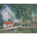 Reproduktion af maleriet af maleriet La Route de Moret à Saint-Mammès - Alfred Sisley
