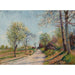 Reproduktion af maleriet La Route de Veneux - Alfred Sisley
