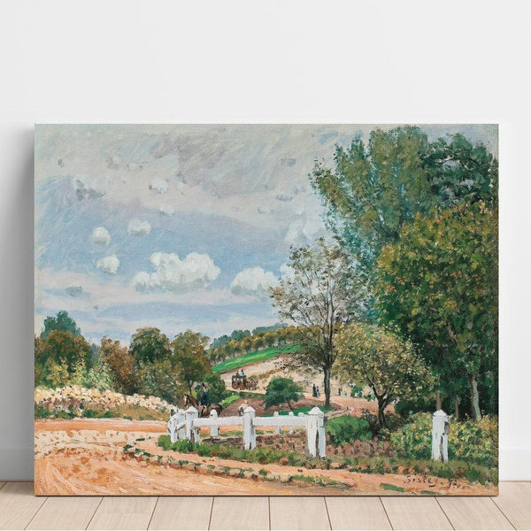 Reproduktion af maleriet La Route de Verrières - Alfred Sisley
