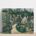 Reproduktion af maleriet La Route tournante - Paul Cézanne