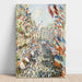 Reproduktion af maleriet La Rue Montorgueil - Claude Monet