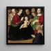 La Sainte Famille avec Quatre Saints et une Donatrice - Antonio Rimpatta — indrammet kunstværk på væggen