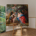 Reproduktion af maleriet La Sainte Famille sous un pommier - Peter Paul Rubens
