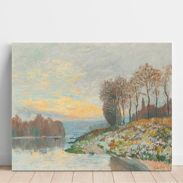 Kunsttryk La Seine à Bougival (1874) - Alfred Sisley | Kunsttryk