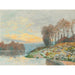 Kunsttryk La Seine à Bougival (1874) - Alfred Sisley | Kunsttryk