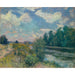 Reproduktion af maleriet La Seine à Bougival (1876) - Alfred Sisley