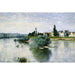 Reproduktion af maleriet La Seine à Lavacourt - Claude Monet