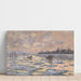Reproduktion af maleriet La Seine à Lavacourt, Débâcle - Claude Monet