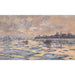 Reproduktion af maleriet La Seine à Lavacourt, Débâcle - Claude Monet