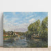Reproduktion af maleriet La Seine à Port-Marly - Camille Pissarro