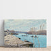 Reproduktion af maleriet af La Seine à Port-Marly, tas de sable (1875) - Alfred Sisley