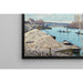 Reproduktion af maleriet af La Seine à Port-Marly, tas de sable (1875) - Alfred Sisley