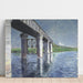 Reproduktion af maleriet La Seine et le pont ferroviaire d'Argenteuil - Gustave Caillebotte
