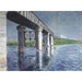 Reproduktion af maleriet La Seine et le pont ferroviaire d'Argenteuil - Gustave Caillebotte