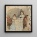 Kunstværket Søsteren af Kunstneren, Edma med sin datter Jeanne - Berthe Morisot — indrammet kunstværk på væggen