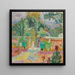 La Terrasse eller En terrasse i Grasse - Pierre Bonnard — indrammet kunstværk på væggen