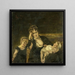 La Veuve - Alfred Stevens — indrammet kunstværk på væggen