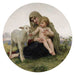 Den Jomfru og Lammet - William Bouguereau — visning af kunstværket
