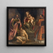 La Vierge et l'Enfant avec Saint Martin et Saint Pétronius - Alessandro Maganza — indrammet kunstværk på væggen