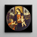 La Vierge et l'Enfant avec le Saint Jean-Baptiste enfant - Atelier de Bernardino di Betto — indrammet kunstværk på væggen