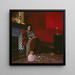 La chambre rouge à Étretat - Félix Vallotton — indrammet kunstværk på væggen