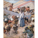 Reproduktion af maleriet James Tissot maleri "Indsamlingen af manna"