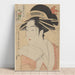 Reproduktion af maleriet La courtisane Kisegawa - Kitagawa Utamaro