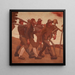 La danse macabre de l'an neuf - Albin Egger Lienz — indrammet kunstværk på væggen