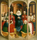 La descente du Saint-Esprit, Pentecôte, le panneau gauche de l'autel de Wurzach - Hans Multscher — visning af kunstværket