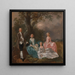 La famille Gravenor - Thomas Gainsborough — indrammet kunstværk på væggen