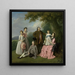 La famille Pybus - Nathaniel Dance Holland — indrammet kunstværk på væggen