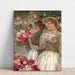 Reproduktion af maleriet La fille aux pivoines - Childe Hassam