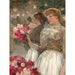 Reproduktion af maleriet La fille aux pivoines - Childe Hassam