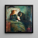 Den syge pige - Edvard Munch — indrammet kunstværk på væggen