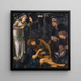 La folie de Sir Tristram - Sir Edward Coley Burne-Jones — indrammet kunstværk på væggen