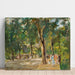 Reproduktion af maleriet La grande rue du lac à Wannsee avec des promeneurs - Max Liebermann