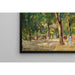 Reproduktion af maleriet La grande rue du lac à Wannsee avec des promeneurs - Max Liebermann