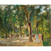 Reproduktion af maleriet La grande rue du lac à Wannsee avec des promeneurs - Max Liebermann