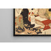 Reproduktion af maleriet La leçon de calligraphie - Kitagawa Utamaro