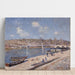 Reproduktion af maleriet La plage à Saint-Mammès - Alfred Sisley