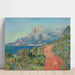 Reproduktion af maleriet La route rouge près de Menton - Claude Monet