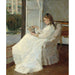 Reproduktion af maleriet La sœur de l'artiste à la fenêtre - Berthe Morisot